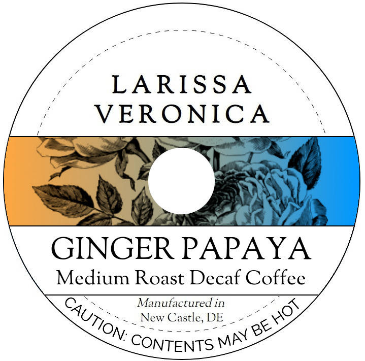 Ginger Papaya Medium Roast Decaf Coffee <BR>(Single Serve K-Cup Pods)