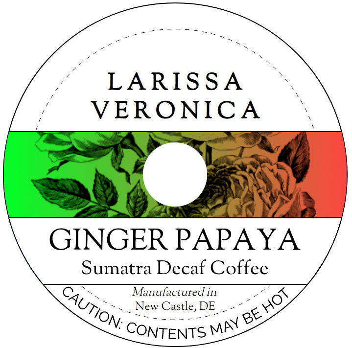 Ginger Papaya Sumatra Decaf Coffee <BR>(Single Serve K-Cup Pods)