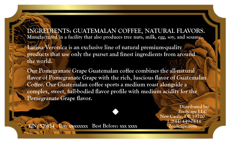 Pomegranate Grape Guatemalan Coffee <BR>(Single Serve K-Cup Pods)