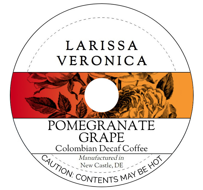 Pomegranate Grape Colombian Decaf Coffee <BR>(Single Serve K-Cup Pods)