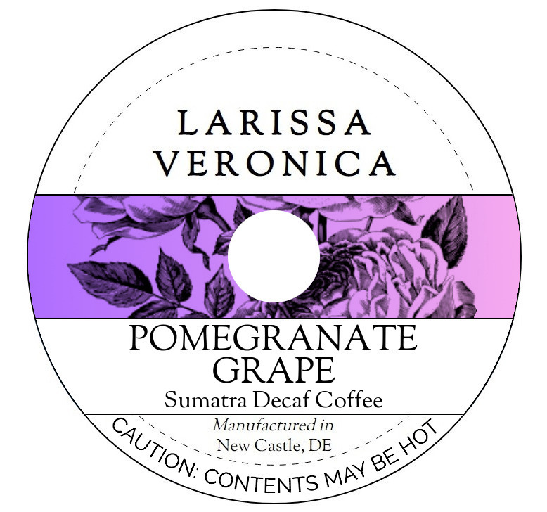 Pomegranate Grape Sumatra Decaf Coffee <BR>(Single Serve K-Cup Pods)