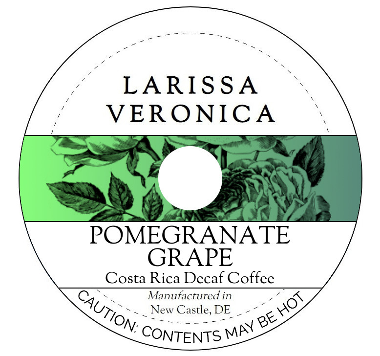 Pomegranate Grape Costa Rica Decaf Coffee <BR>(Single Serve K-Cup Pods)