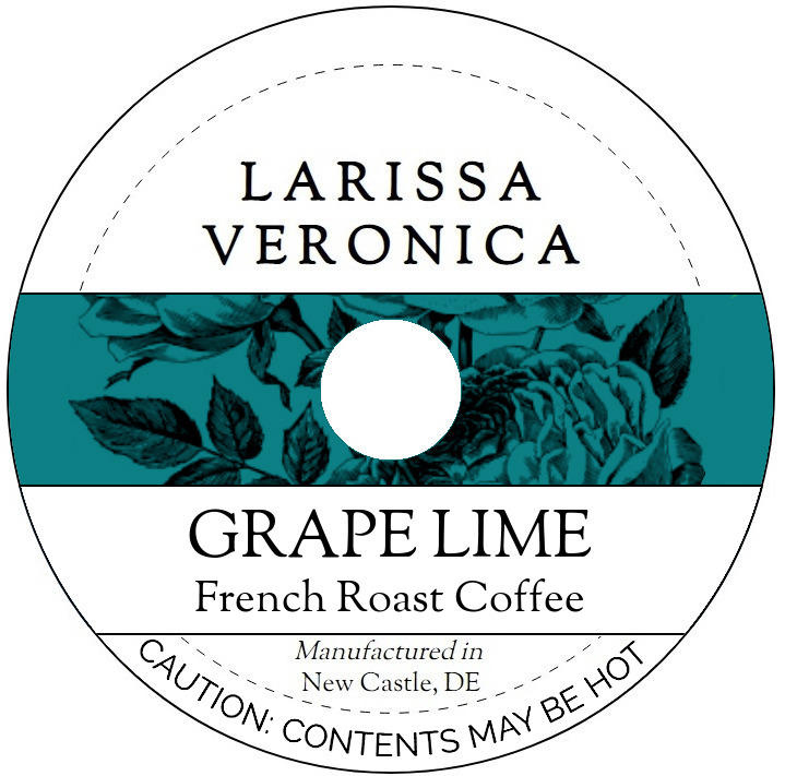 Grape Lime French Roast Coffee <BR>(Single Serve K-Cup Pods)
