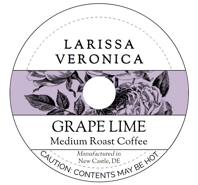 Grape Lime Medium Roast Coffee <BR>(Single Serve K-Cup Pods)