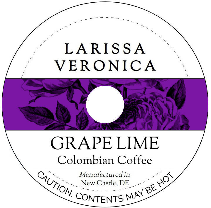 Grape Lime Colombian Coffee <BR>(Single Serve K-Cup Pods)