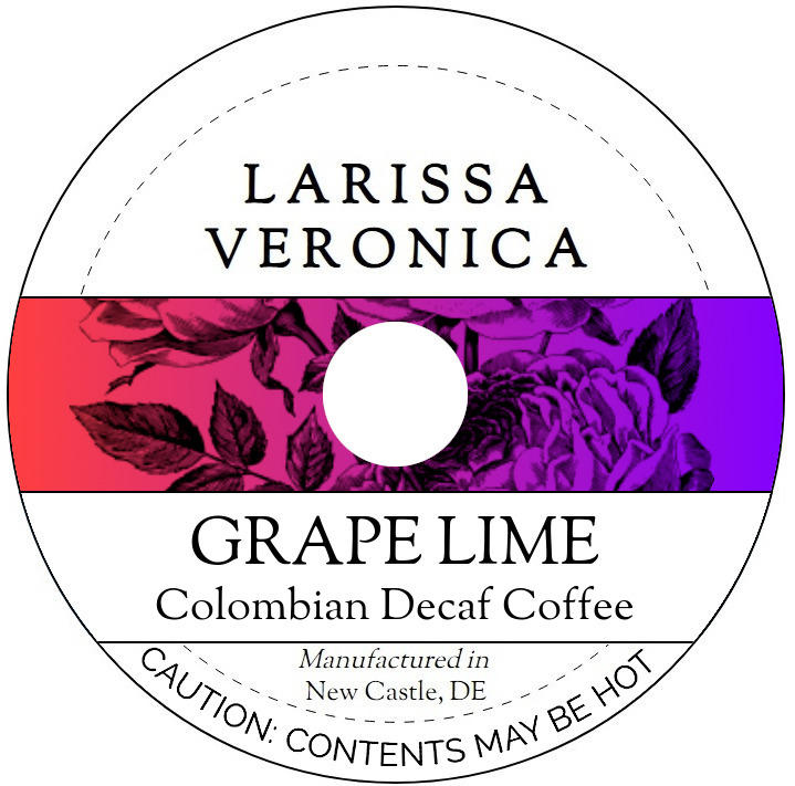 Grape Lime Colombian Decaf Coffee <BR>(Single Serve K-Cup Pods)