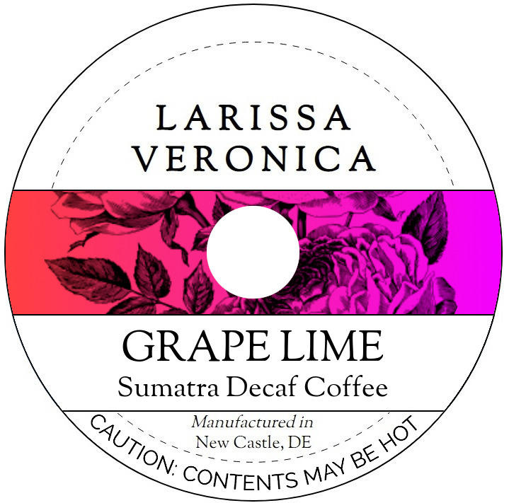 Grape Lime Sumatra Decaf Coffee <BR>(Single Serve K-Cup Pods)