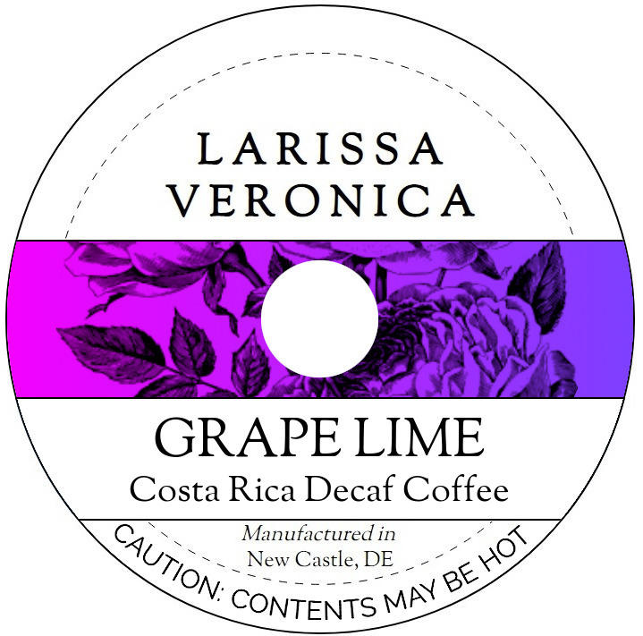 Grape Lime Costa Rica Decaf Coffee <BR>(Single Serve K-Cup Pods)