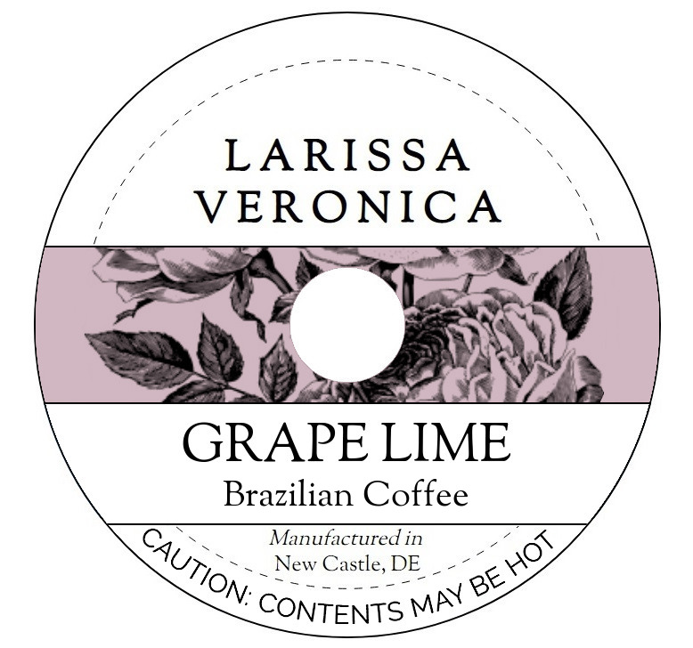 Grape Lime Brazilian Coffee <BR>(Single Serve K-Cup Pods)