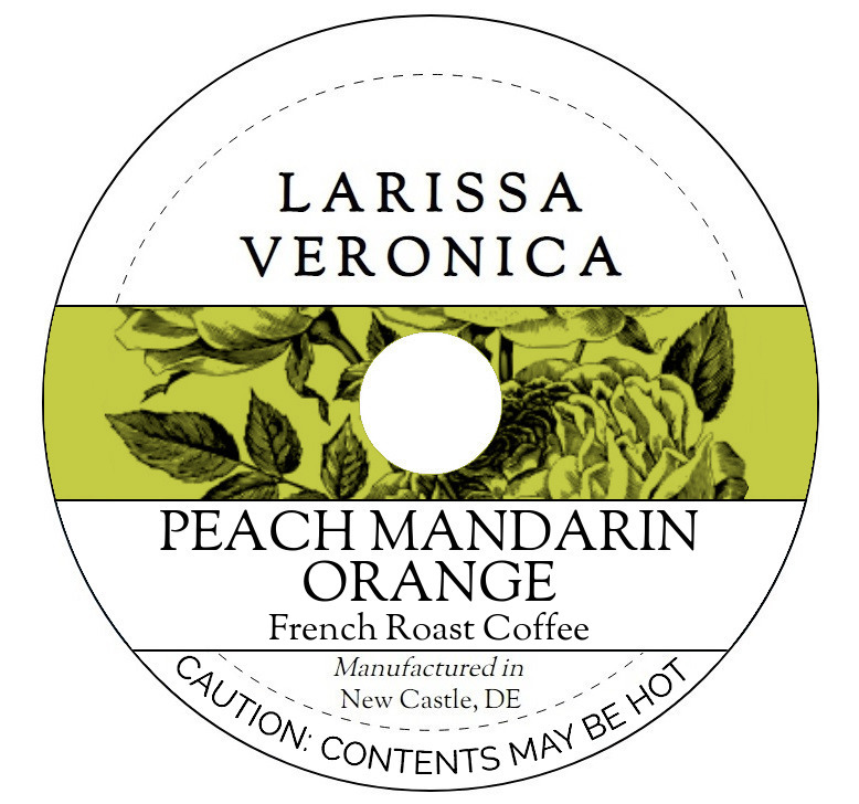 Peach Mandarin Orange French Roast Coffee <BR>(Single Serve K-Cup Pods)