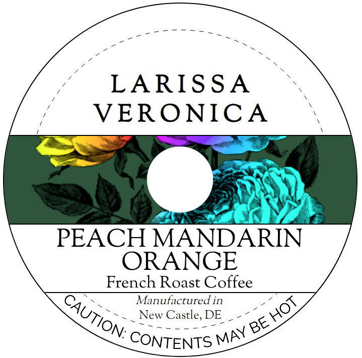 Peach Mandarin Orange French Roast Coffee <BR>(Single Serve K-Cup Pods)