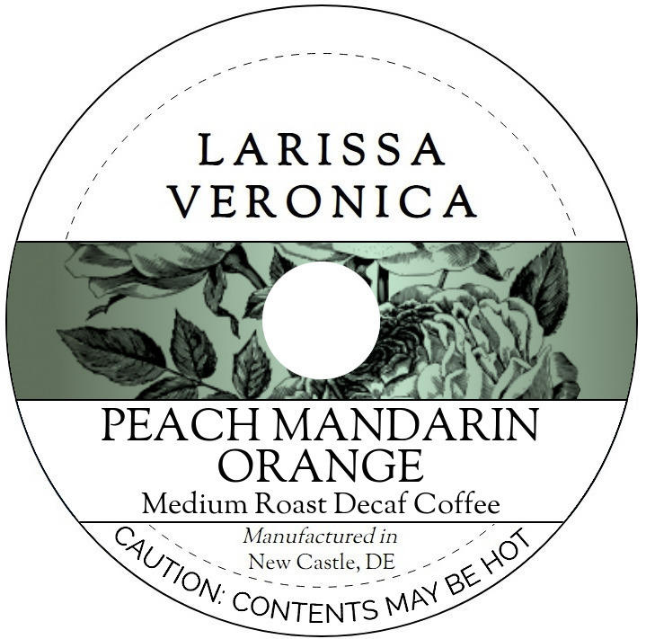 Peach Mandarin Orange Medium Roast Decaf Coffee <BR>(Single Serve K-Cup Pods)