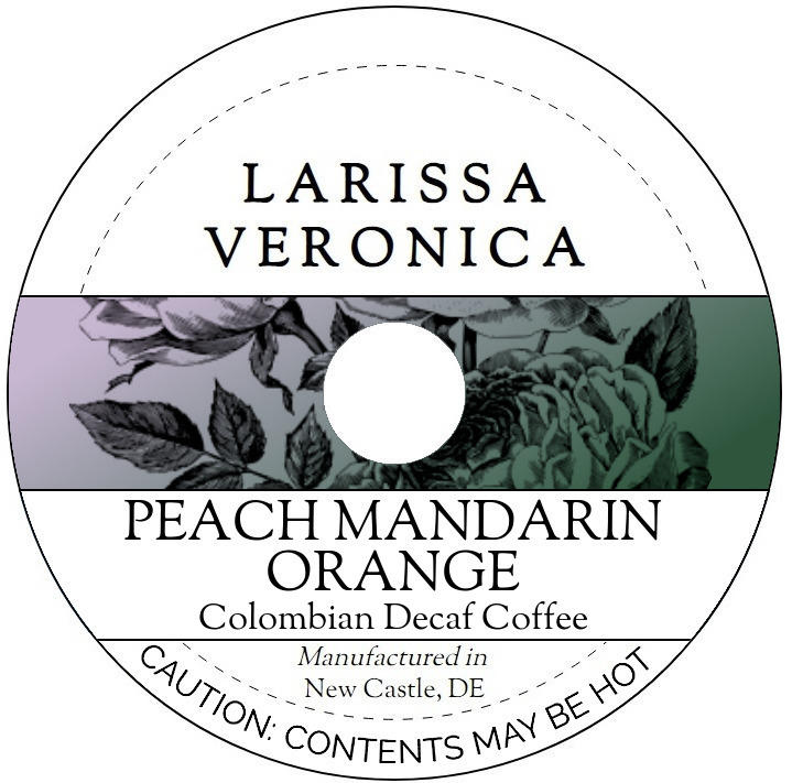 Peach Mandarin Orange Colombian Decaf Coffee <BR>(Single Serve K-Cup Pods)