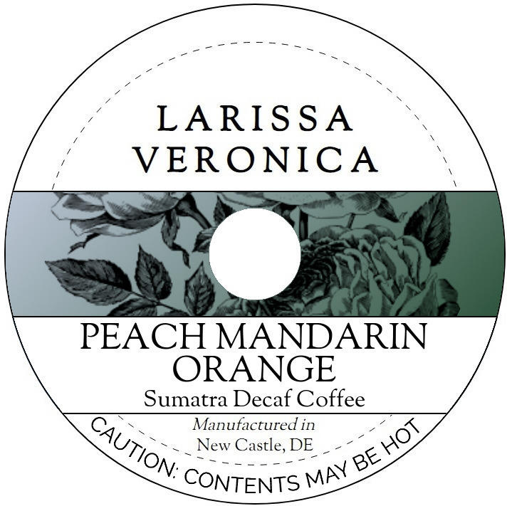 Peach Mandarin Orange Sumatra Decaf Coffee <BR>(Single Serve K-Cup Pods)