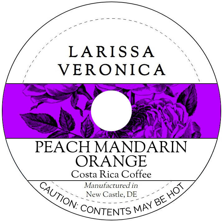 Peach Mandarin Orange Costa Rica Coffee <BR>(Single Serve K-Cup Pods)