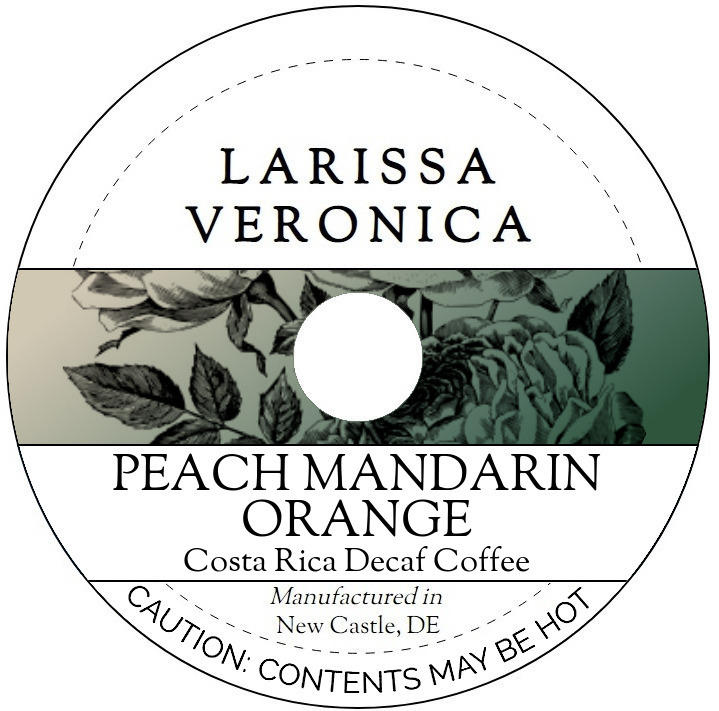 Peach Mandarin Orange Costa Rica Decaf Coffee <BR>(Single Serve K-Cup Pods)
