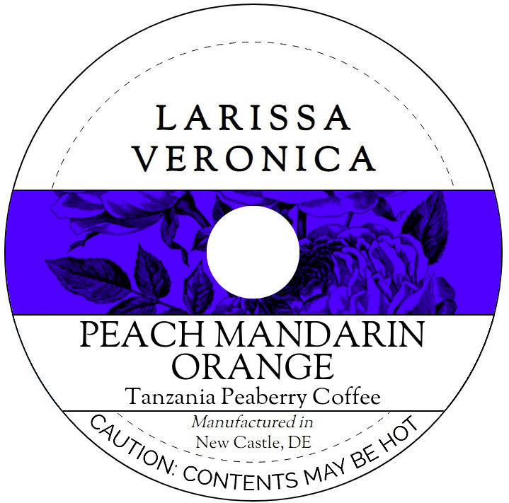 Peach Mandarin Orange Tanzania Peaberry Coffee <BR>(Single Serve K-Cup Pods)