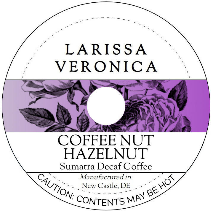 Coffee Nut Hazelnut Sumatra Decaf Coffee <BR>(Single Serve K-Cup Pods)