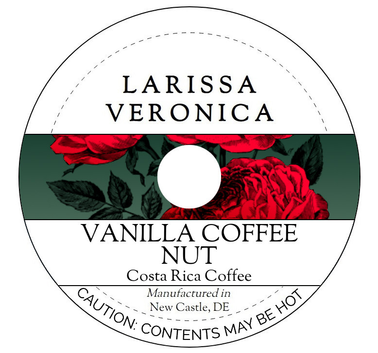 Vanilla Coffee Nut Costa Rica Coffee <BR>(Single Serve K-Cup Pods)