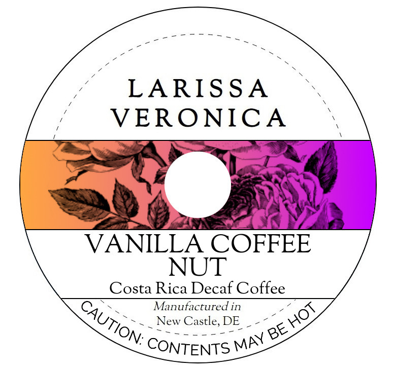 Vanilla Coffee Nut Costa Rica Decaf Coffee <BR>(Single Serve K-Cup Pods)