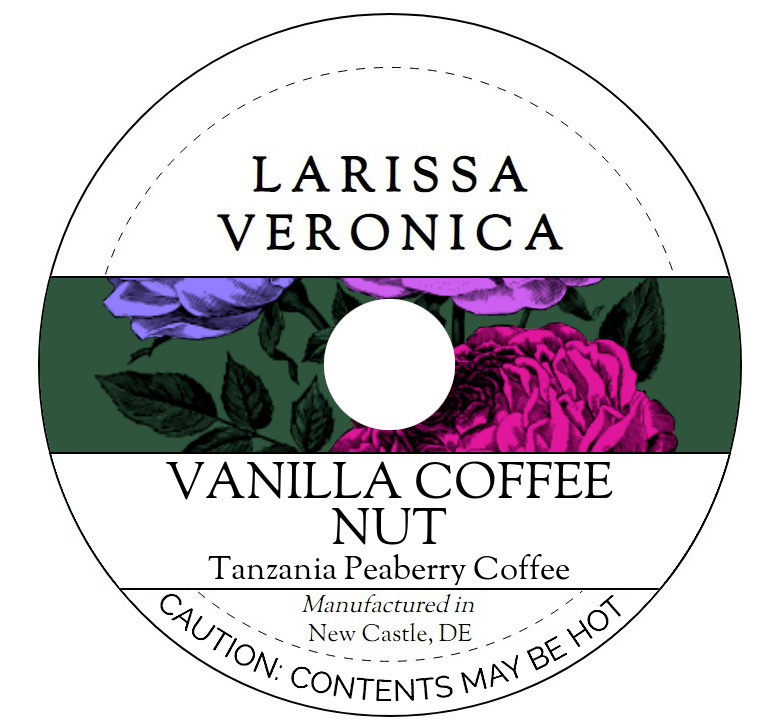 Vanilla Coffee Nut Tanzania Peaberry Coffee <BR>(Single Serve K-Cup Pods)