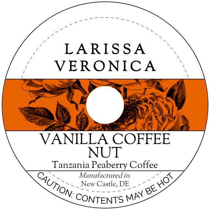 Vanilla Coffee Nut Tanzania Peaberry Coffee <BR>(Single Serve K-Cup Pods)