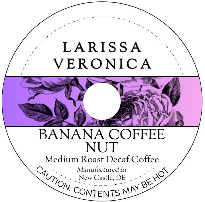 Banana Coffee Nut Medium Roast Decaf Coffee <BR>(Single Serve K-Cup Pods)