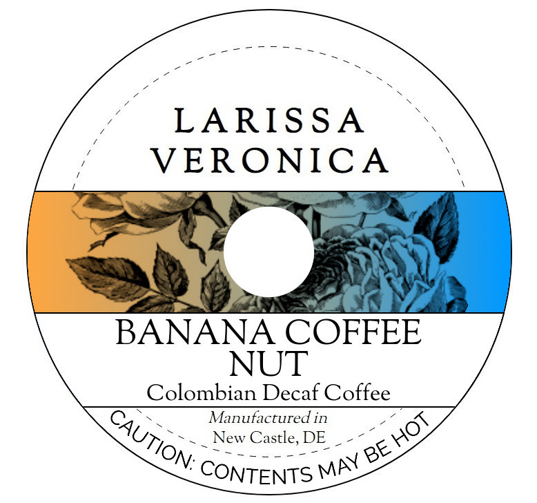 Banana Coffee Nut Colombian Decaf Coffee <BR>(Single Serve K-Cup Pods)
