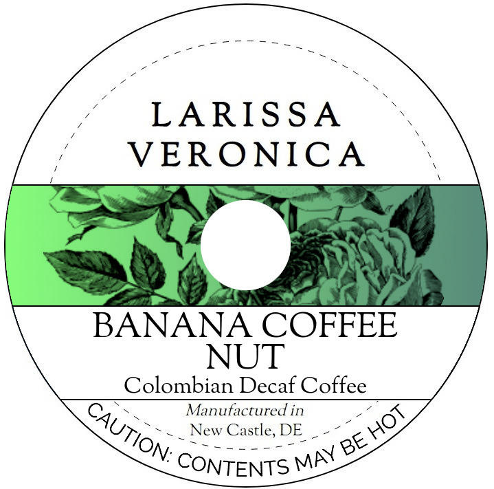 Banana Coffee Nut Colombian Decaf Coffee <BR>(Single Serve K-Cup Pods)