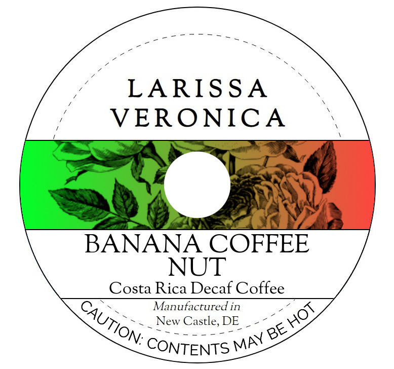 Banana Coffee Nut Costa Rica Decaf Coffee <BR>(Single Serve K-Cup Pods)
