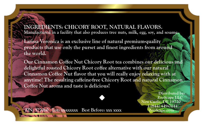 Cinnamon Coffee Nut Chicory Root Tea <BR>(Single Serve K-Cup Pods)