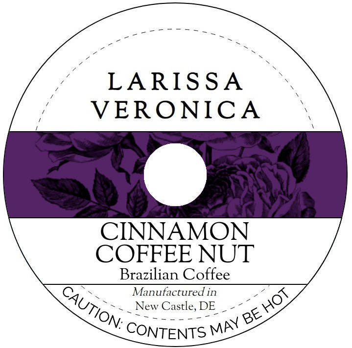 Cinnamon Coffee Nut Brazilian Coffee <BR>(Single Serve K-Cup Pods)