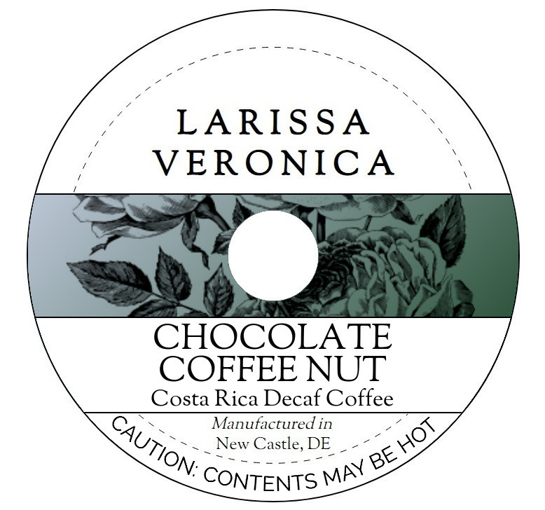 Chocolate Coffee Nut Costa Rica Decaf Coffee <BR>(Single Serve K-Cup Pods)