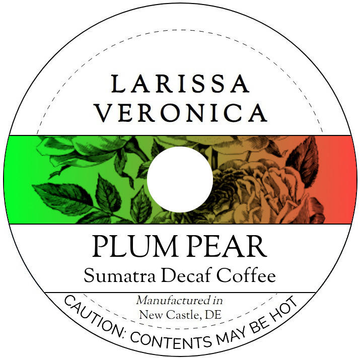 Plum Pear Sumatra Decaf Coffee <BR>(Single Serve K-Cup Pods)