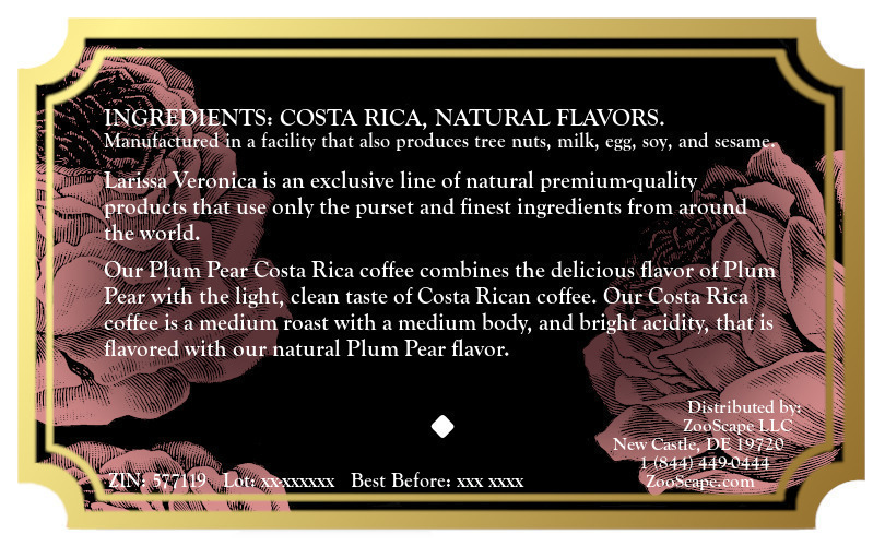 Plum Pear Costa Rica Coffee <BR>(Single Serve K-Cup Pods)