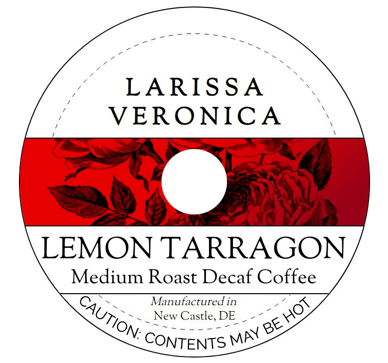 Lemon Tarragon Medium Roast Decaf Coffee <BR>(Single Serve K-Cup Pods)