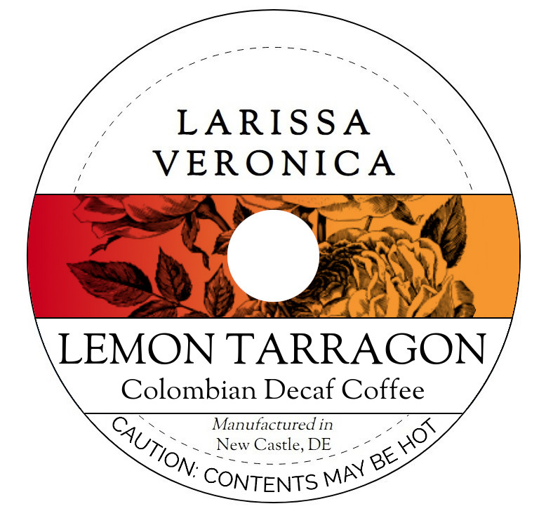 Lemon Tarragon Colombian Decaf Coffee <BR>(Single Serve K-Cup Pods)