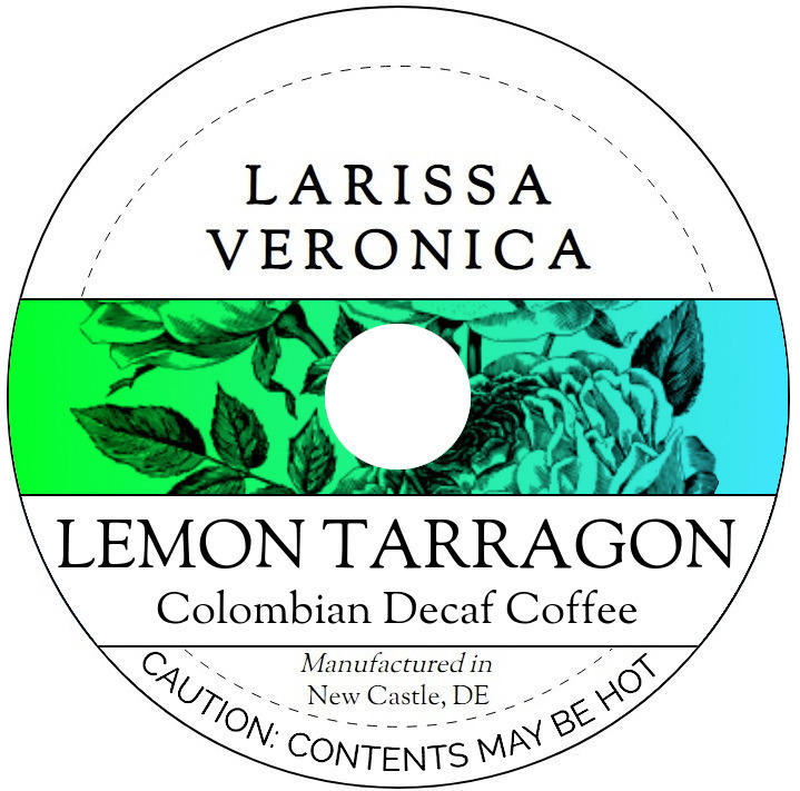 Lemon Tarragon Colombian Decaf Coffee <BR>(Single Serve K-Cup Pods)