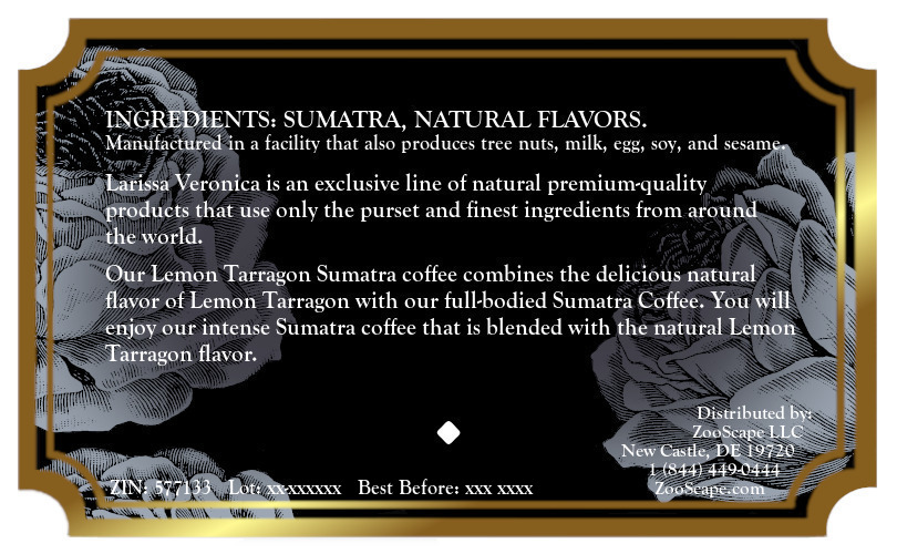Lemon Tarragon Sumatra Coffee <BR>(Single Serve K-Cup Pods)