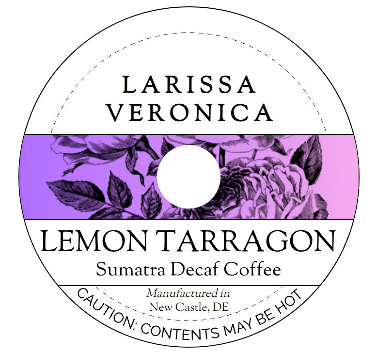 Lemon Tarragon Sumatra Decaf Coffee <BR>(Single Serve K-Cup Pods)