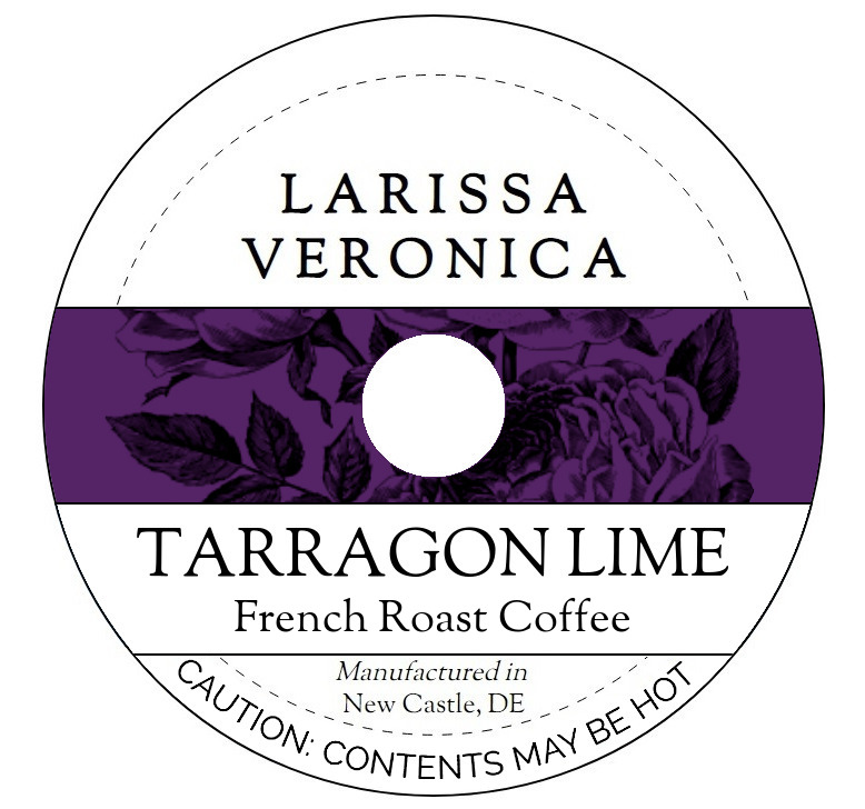 Tarragon Lime French Roast Coffee <BR>(Single Serve K-Cup Pods)