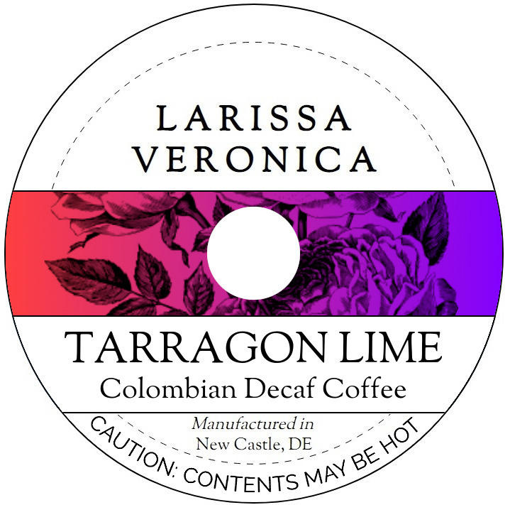 Tarragon Lime Colombian Decaf Coffee <BR>(Single Serve K-Cup Pods)