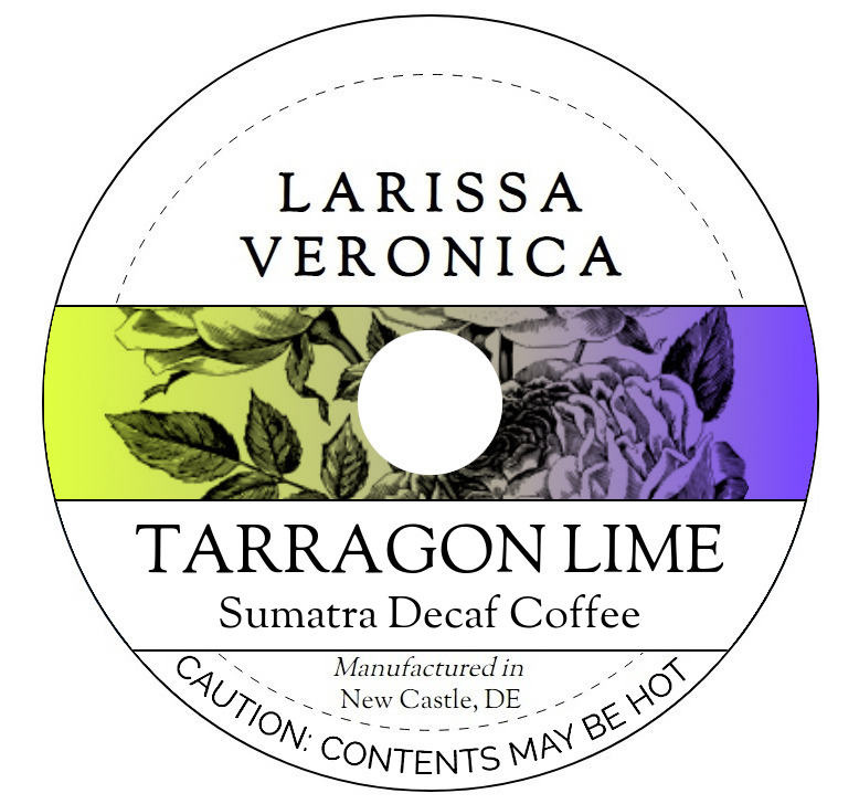 Tarragon Lime Sumatra Decaf Coffee <BR>(Single Serve K-Cup Pods)