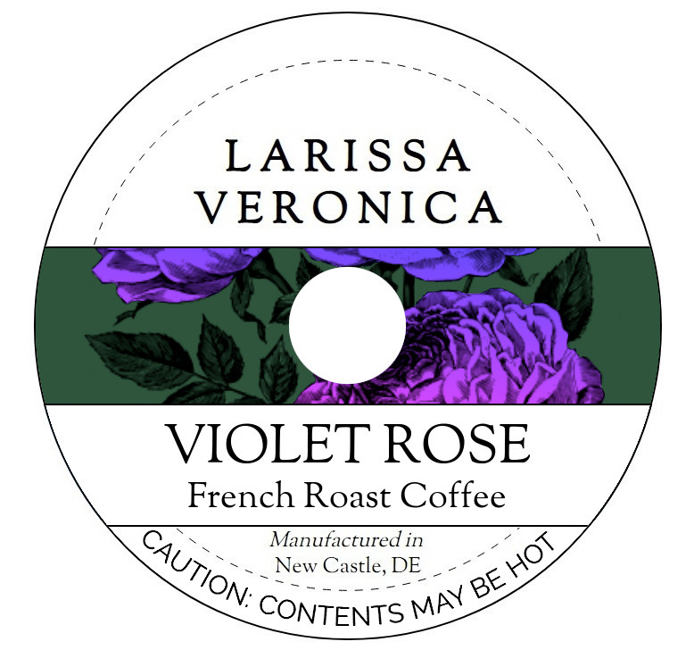 Violet Rose French Roast Coffee <BR>(Single Serve K-Cup Pods)