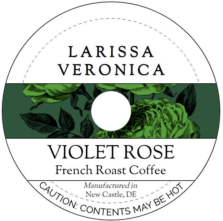 Violet Rose French Roast Coffee <BR>(Single Serve K-Cup Pods)