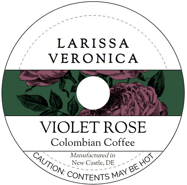 Violet Rose Colombian Coffee <BR>(Single Serve K-Cup Pods)