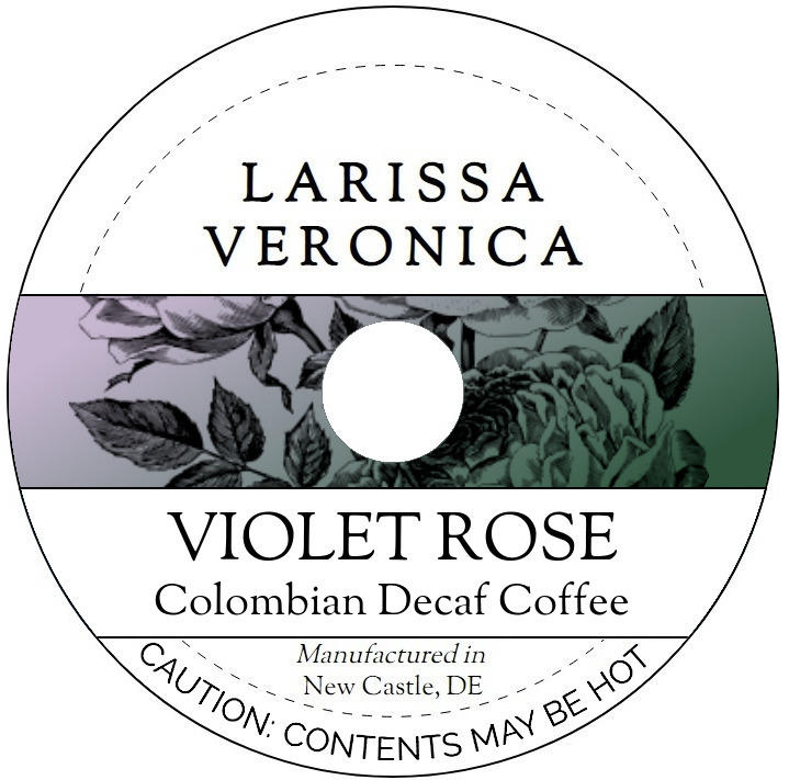 Violet Rose Colombian Decaf Coffee <BR>(Single Serve K-Cup Pods)