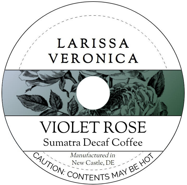 Violet Rose Sumatra Decaf Coffee <BR>(Single Serve K-Cup Pods)