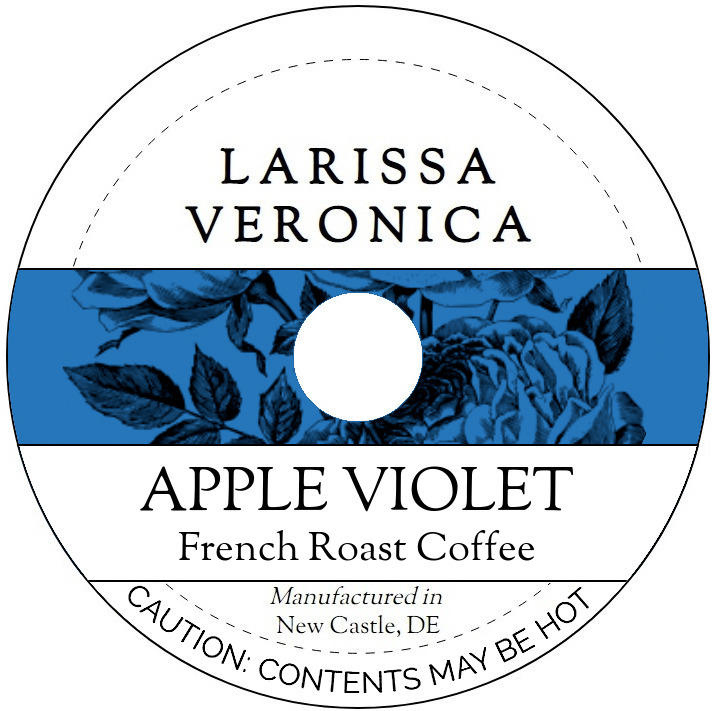 Apple Violet French Roast Coffee <BR>(Single Serve K-Cup Pods)