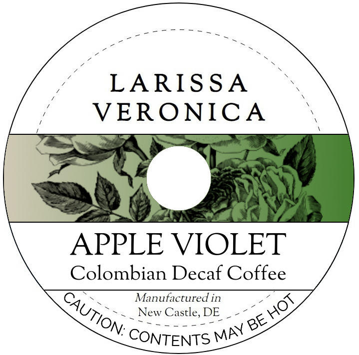 Apple Violet Colombian Decaf Coffee <BR>(Single Serve K-Cup Pods)